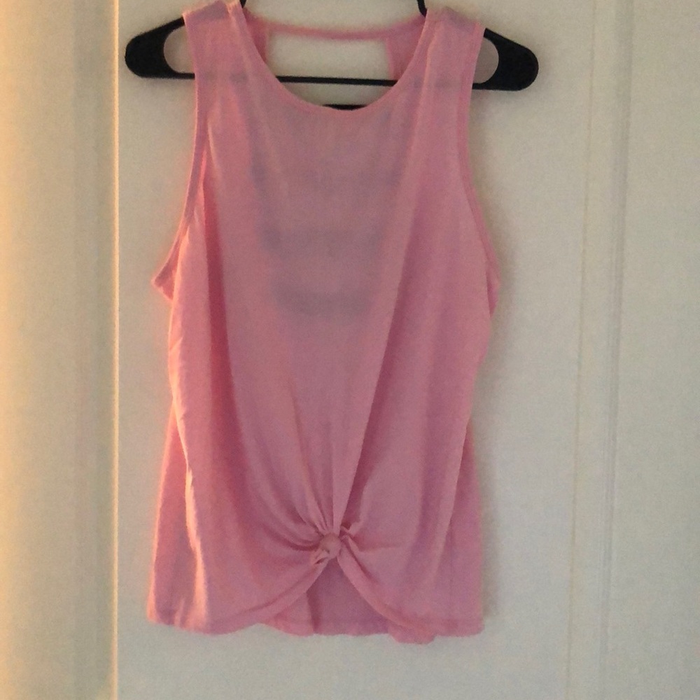 Pink workout tank